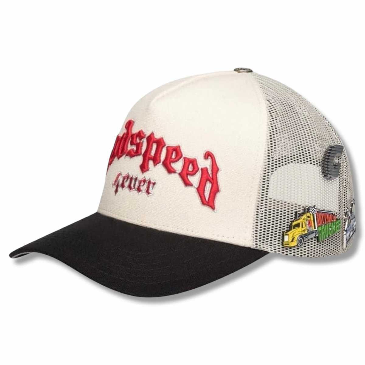Godspeed Forever Trucker Hat- White/black – Moesports