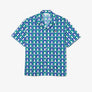 LACOSTE - RELAXED FIT SHORT SLEEVE PATTERNED SHIRTS Men’s -WHITE-BLUE -GREEN-IS8