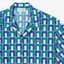 LACOSTE - RELAXED FIT SHORT SLEEVE PATTERNED SHIRTS Men’s -WHITE-BLUE -GREEN-IS8