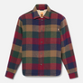 TIMBERLAND SHERPA LINED PLAID FLEECE OVERSHIRT Men’s - HIGH PILE LINED OVERSHI GREEN