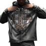 HUDSON STUDDED FLEECE STACKED FULL ZIP HOODED SWEATSUIT Men’s -GREY