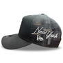 New Era 940 Mesh Trucker SnapBack Script- Black Mets