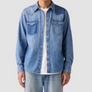 Levis Strauss & Co FLANNEL SHIRT Men’s - BLUE DENIM