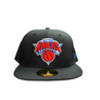NEW ERA 5950 CLASSIC LOGO -NEW YORK KNICKS -BLACK ORANGE