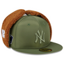 NEW ERA 5950 ALPHA INDUSTRIES SHERPA DOG EAR- NEW YORK YANKEE-GREEN BROWN