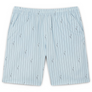 LACOSTE CROCODILE PRINT STRIPE COTTON SHORT Men’s -LIGHT BLUE-4I3