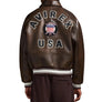 AVIREX ICON LEATHER JACKET Men’s -VINTAGE BROWN/BRUN