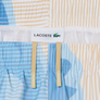 Lacoste MID LENGHT STRIPED TRUNKS SWIMWEAR Short Men’s -WHITE-BEIGE-LIGHT BLUE-3IY