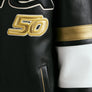 AVIREX 50TH GOLD KICK-OFF LEATHER JACKET Men’s -BLACK GOLD