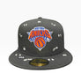 NEW ERA 5950 CUSTOM FITTED- NEW YORK KNICKS - SCOOBY DOO - GLOW IN THE DARK /BLACK ORANGE