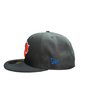 NEW ERA 5950 CLASSIC LOGO -NEW YORK KNICKS -BLACK ORANGE