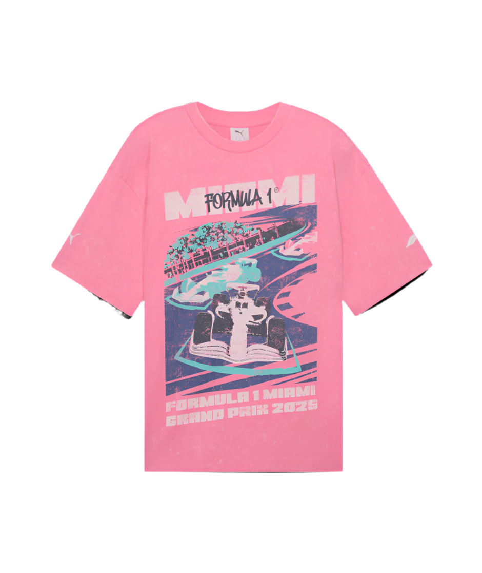 Puma MIAMI GRAPHICS TEE Men's-FAST PINK – Moesports
