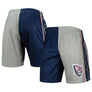 MITCHELL & NESS - NBA SPLIT SWINGMAN -SHORTS - NETS - 2006 - MENS -GREY NAVY BLUE /RED
