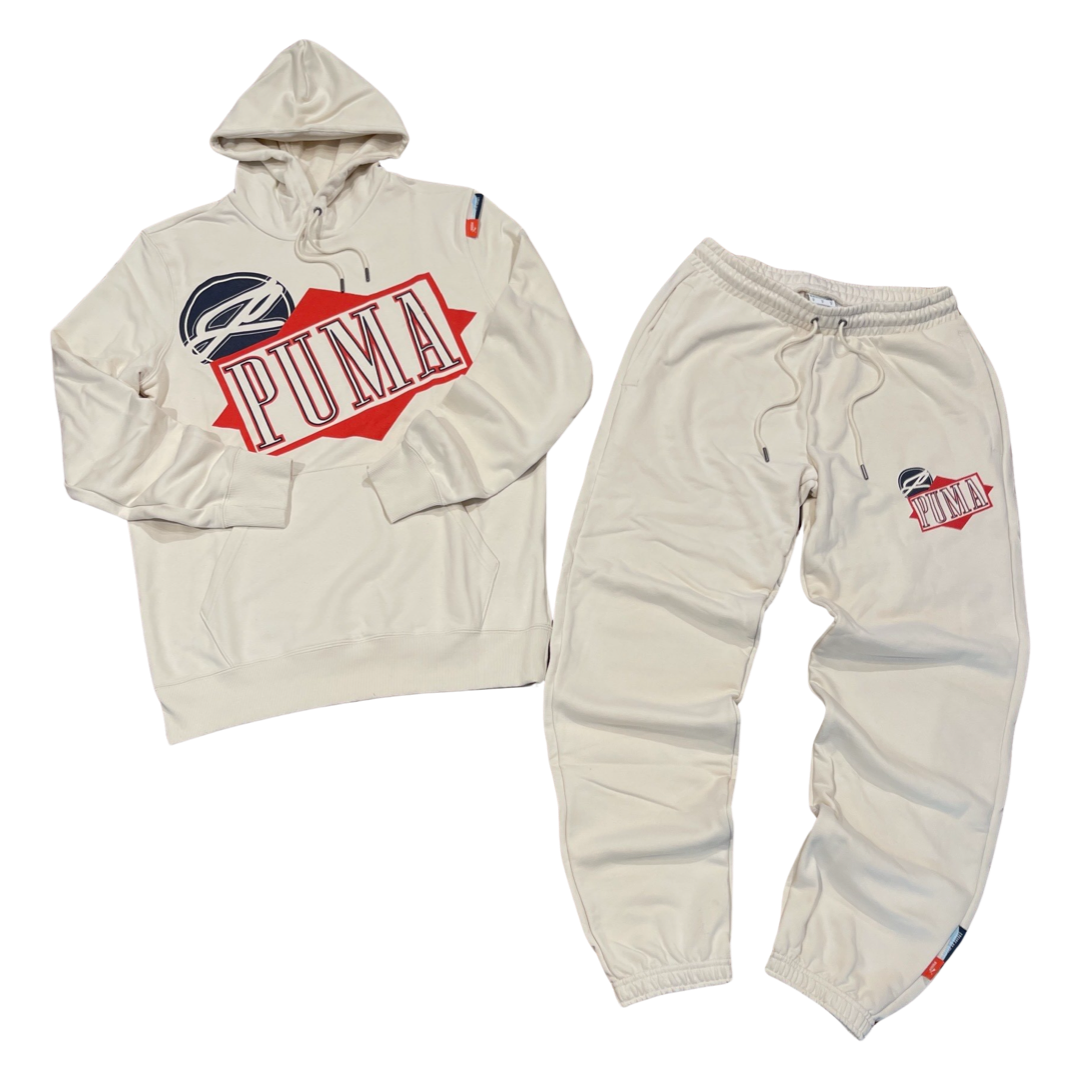 Puma CLASSIC GRAPHIC HOODY SWEATSUIT Men s ALPINE SNOW