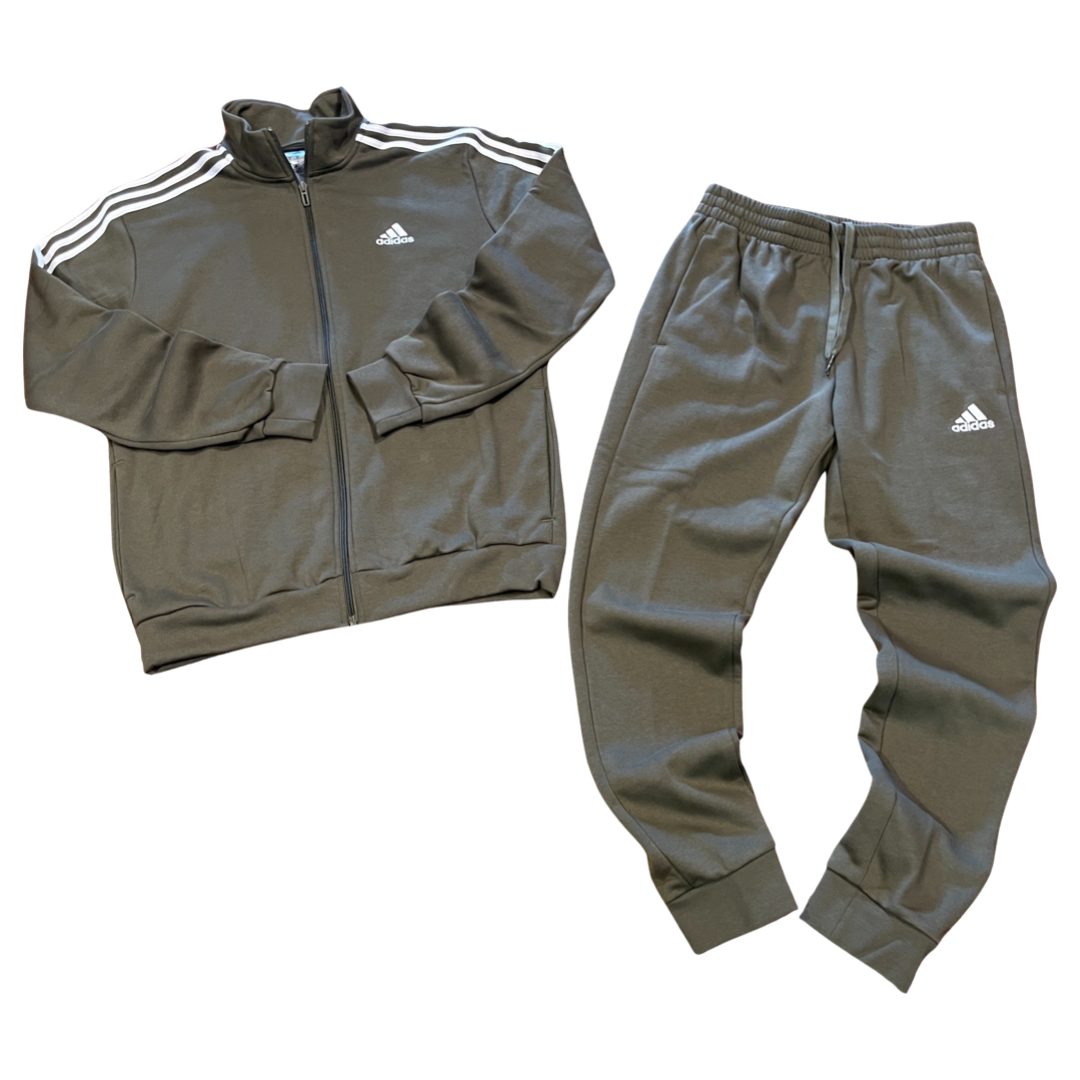 Khaki adidas tracksuit kids sales