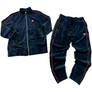 Fila DEVERALL VELOUR TRACKSUIT Men’s -BLACK /FRED/FGRN