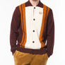 Sergio Tacchini BRUNI KNIT CARDIGAN SWEATER Men’s -BITTER CHOCOLATE