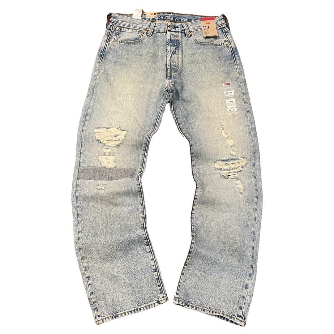 Levis Strauss Co 501 ORIGINAL SITS AT WAIST STRAIGHT LEG