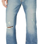 Levis Strauss & Co - 501 ORIGINAL SITS AT WAIST STRAIGHT LEG Men’s -LIGHT WASH RIPPED AT THE KNEE
