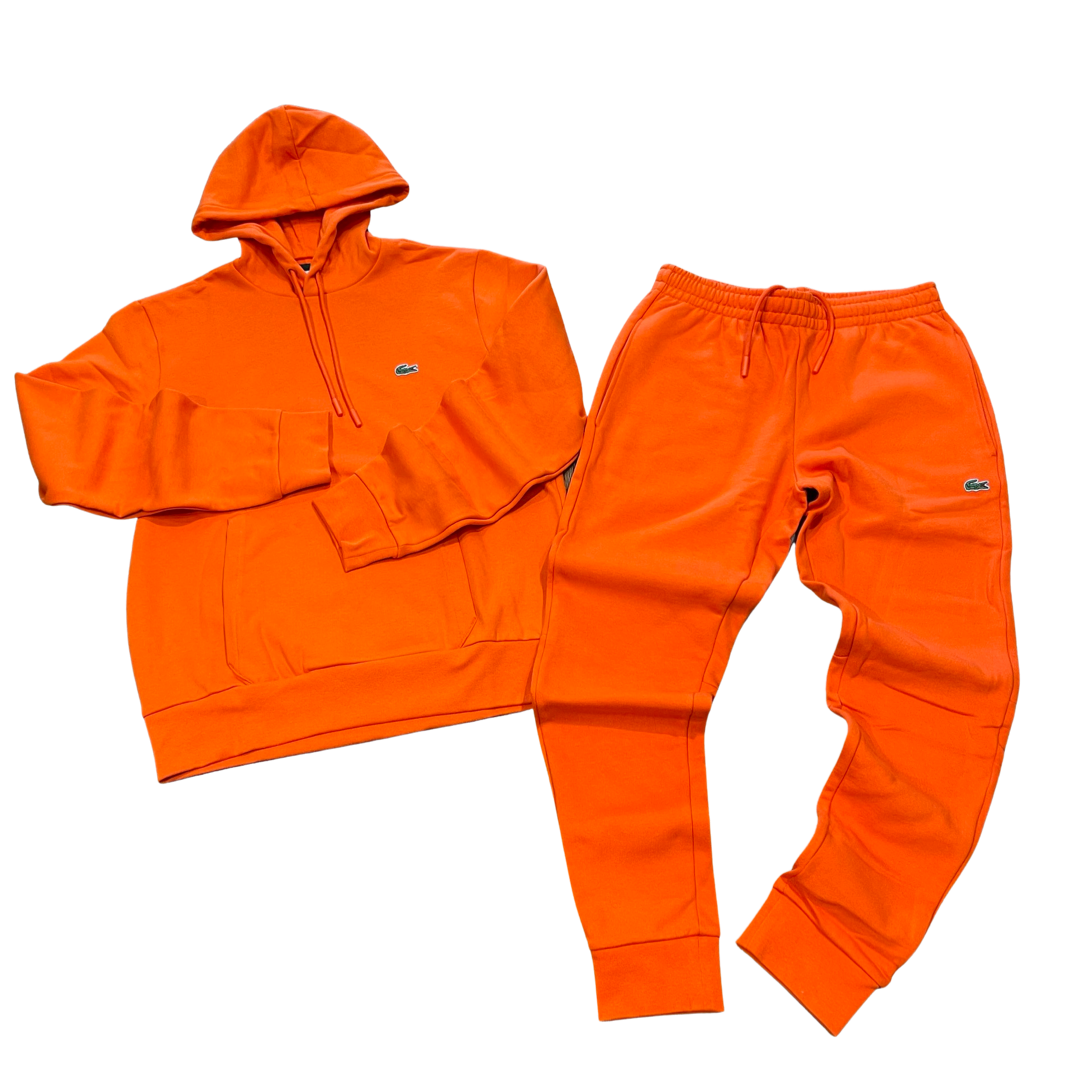 Orange nike top sweatsuit mens