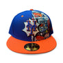 NEW ERA 5950 COMIC -NEW YORK METS -ROYAL BLUE ORANGE”