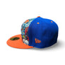 NEW ERA 5950 COMIC -NEW YORK METS -ROYAL BLUE ORANGE”