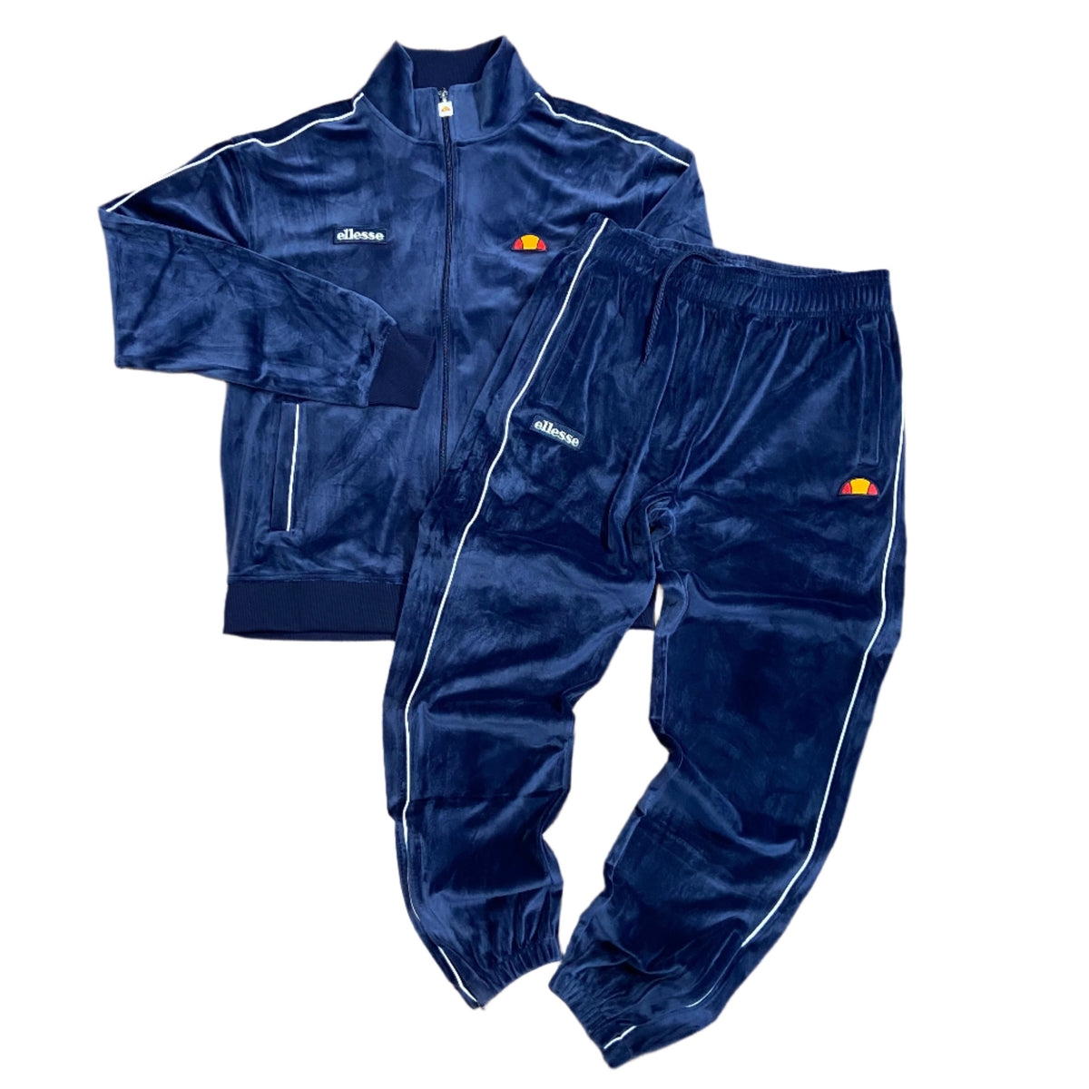 【レア】ellesse フランス　アルペン　ココリコ　セットアップ　メンズS相当 Ellesse NAPOLI VELOUR TRACKSUIT Men's -NAVY (429) – Moesports