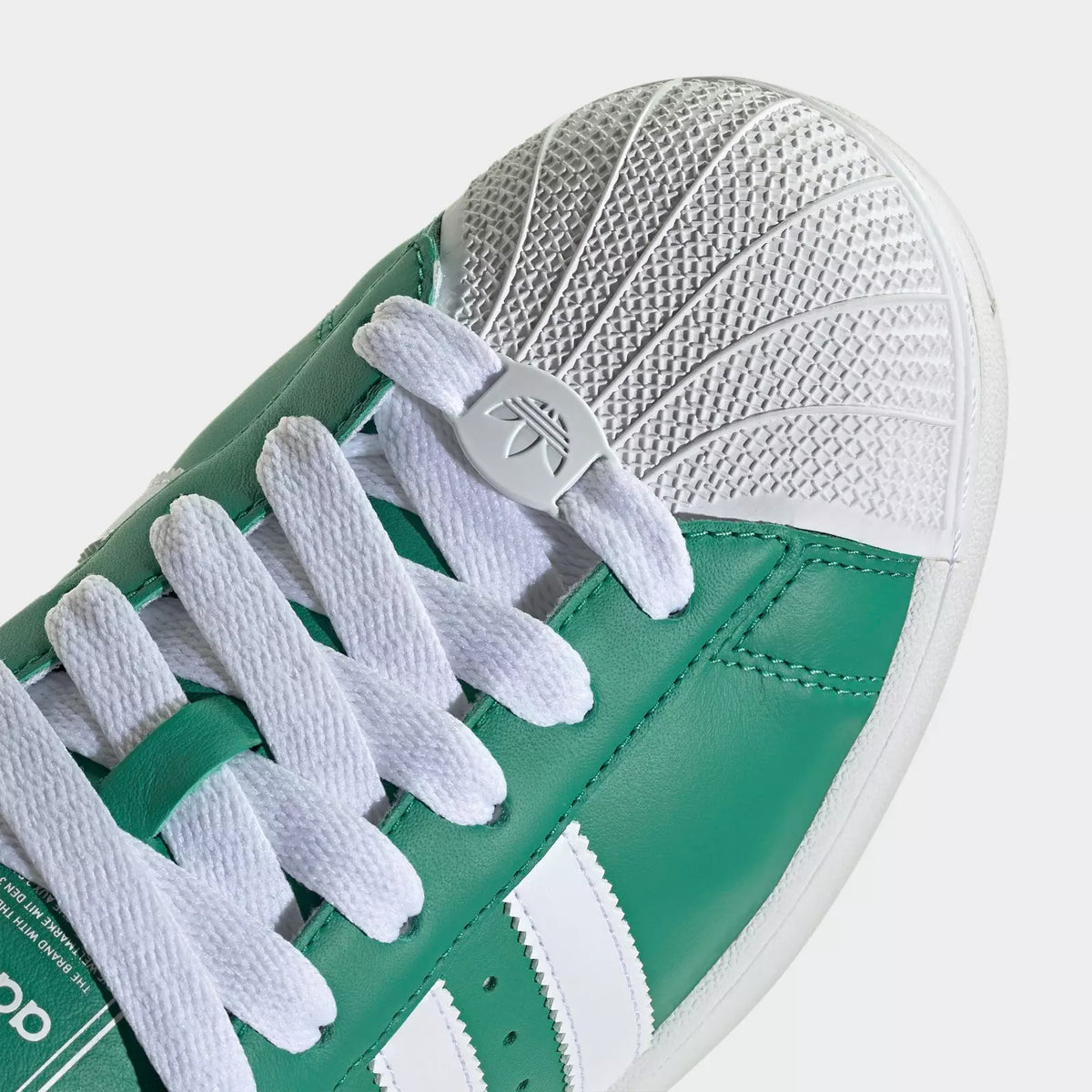 adidas Superstar II Shoes - Men's - Semi Court Green / Cloud White