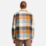 TIMBERLAND SHERPA LINED PLAID FLEECE OVERSHIRT Men’s - DARK WHEAT