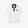 LACOSTE - PARIS LOGO BADGE CONTRAST COLLAR POLO SHIRT Men’s - WHITE/BLACK -031