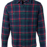 Schott Bros. PLAID FLANNEL SHIRT Men’s -NAV