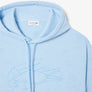 LACOSTE RELAXED FIT PRINTED HOODED FLEECE -Men’s-SKY BLUE -HBP