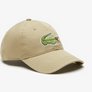 LACOSTE BIG GATOR CAP-BEIGE