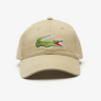 LACOSTE BIG GATOR CAP-BEIGE