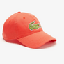 LACOSTE BIG GATOR CAP-ORANGE