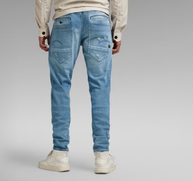 ★G-STAR RAW STAQ 3D TAPERED リップル加工 テーパード G-STAR RAW RAW（ジースター ロウ） STAQ 3D テーパード パンツ