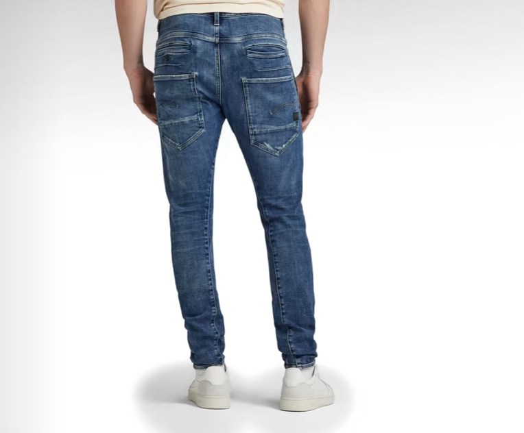 G-Star Raw D-STAQ 3D SLIM Men's -ANTIQUE FADED ORINOCO BLUE