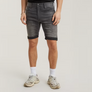 G-STAR  3301 SLIM JEAN SHORT Men’s -IT AGED DESTROY
