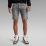 G-STAR 3301 SLIM JEAN SHORT Men’s -FADED GREY NEBLINA