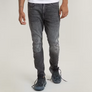 G-Star Raw  D-STAQ 3D  SLIM Men’s -FADED ODYSSEY GREY DESTROYED