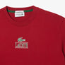 LACOSTE REGULAR FIT COTTON JERSEY BRANDED T-SHIRT Men’s -BORDEAUX-IXX
