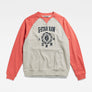 G-Star RAW COLLEGIC RAGLAN LOOSE R SW / Men’ / MILK HTR/FINCH HTR GREY