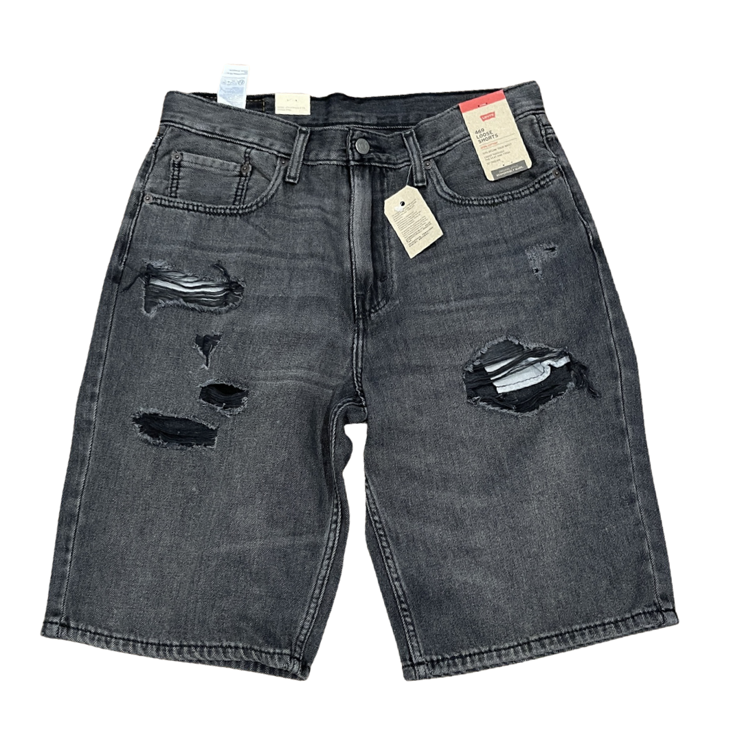 Levis ripped shorts mens discount