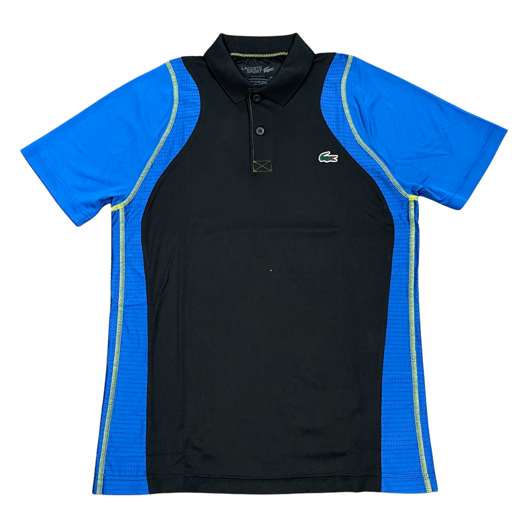 LACOSTE REGULAR SPORT POLO SHIRT Men s BLACK BLUE XIS