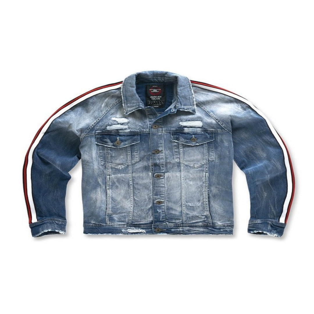 Jordan Craig LEGACY EDITION GRAND PRIX STRIPED DENIM JACKET Men s AG Moesports
