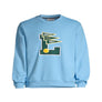 LACOSTE L BADGE CREWNECK SWEATSHIRT -Men’s  LIGHT BLUE