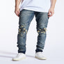 Embellish Jeans FIZDALE RIP AND REPAIR Men’s - WASHED BLU - Moesports