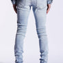 CRYSP DENIM ATLANTIC DENIM MENS -  LIGHT BLUE PATCHWORK