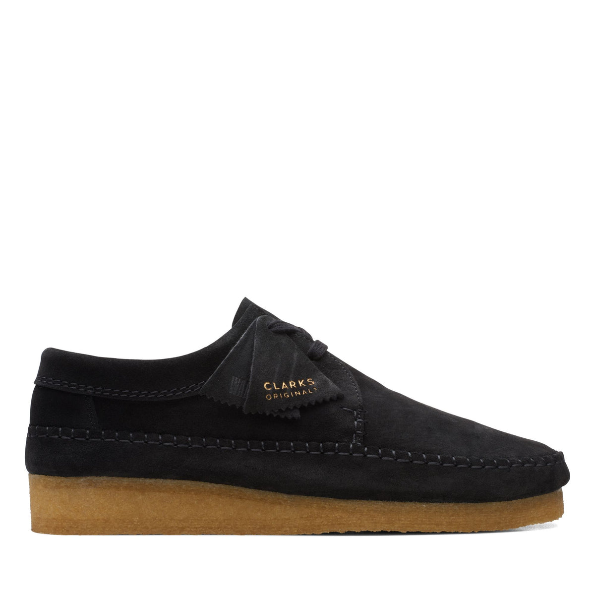 Clark’s Black スウェード28 Clark's WEAVER Men's - BLACK SUEDE