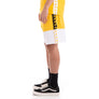 KAPPA MEN's AUTHENTIC BIPLUS YELLOW BLACK WHITE SHORTS - Moesports